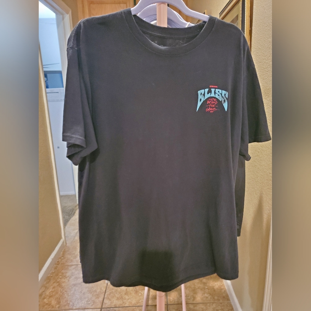 Eternal Bliss Graphic Black Short-Sleeve Men's Shirt